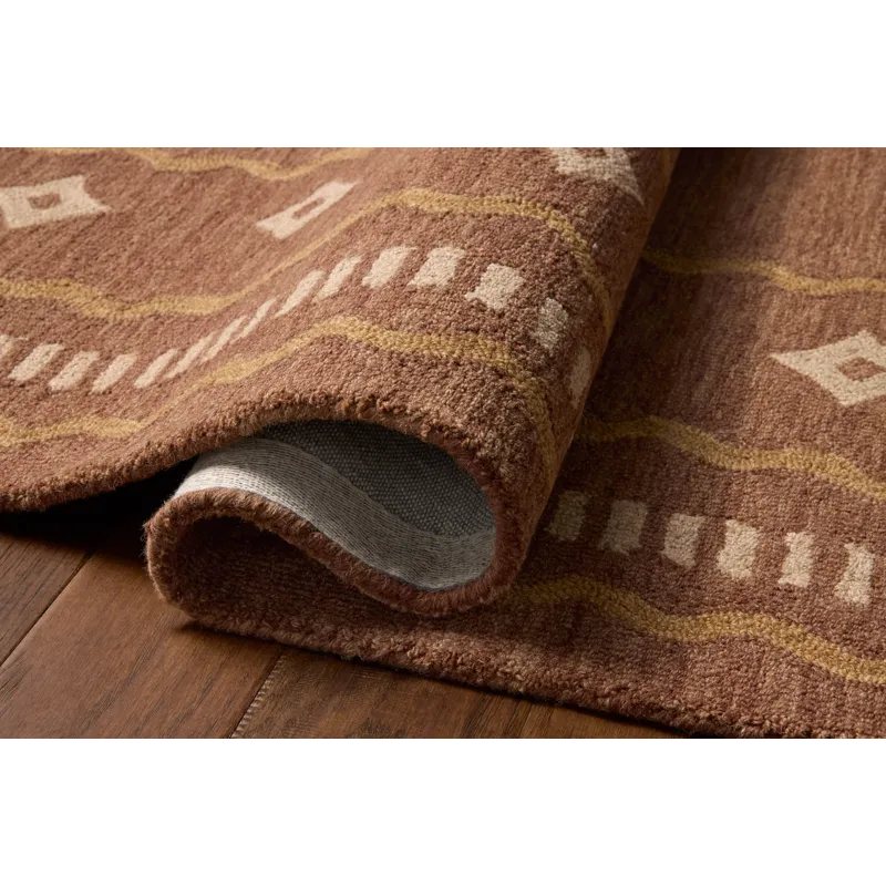 Chris Loves Julia x Loloi Alfie Clay / Spice 2\'-3\" x 3\'-9\" Rug
