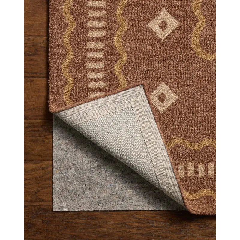 Chris Loves Julia x Loloi Alfie Clay / Spice 2\'-3\" x 3\'-9\" Rug