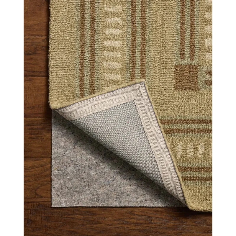 Chris Loves Julia x Loloi Alfie Green / Natural 2\'-6\" x 7\'-6\" Rug
