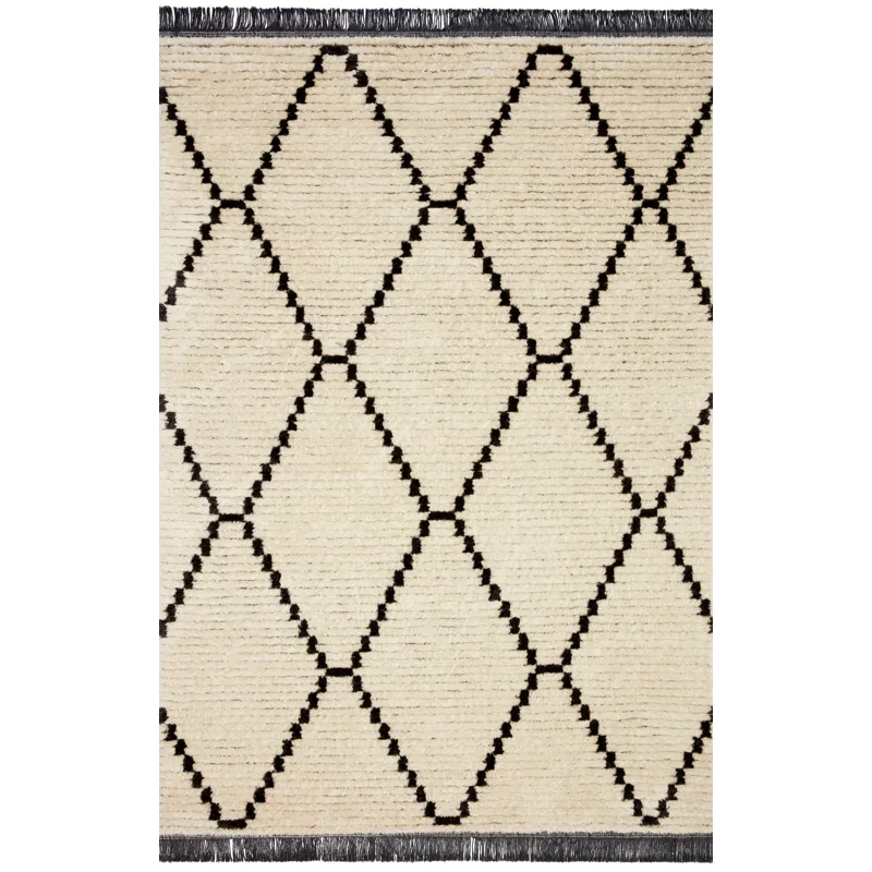 Alice Cream / Charcoal Rug (2' 7" X 8' 0")