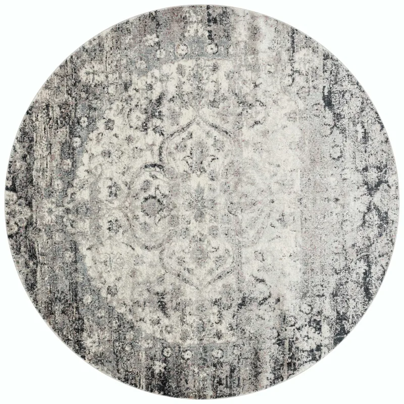 Anastasia Ink / Ivory Rug (2' 7" X 4')