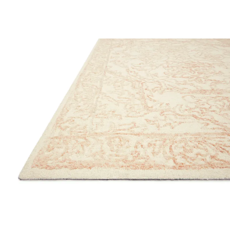 Annie White / Pink Rug (5' 0" X 7' 6")
