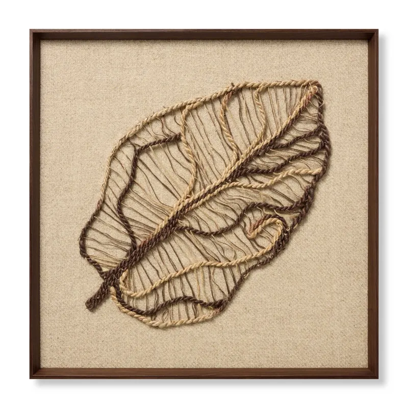 Loloi Autumn\'s Lace Dark Brown 2\'-10\" x 2\'-10\" Wall Art