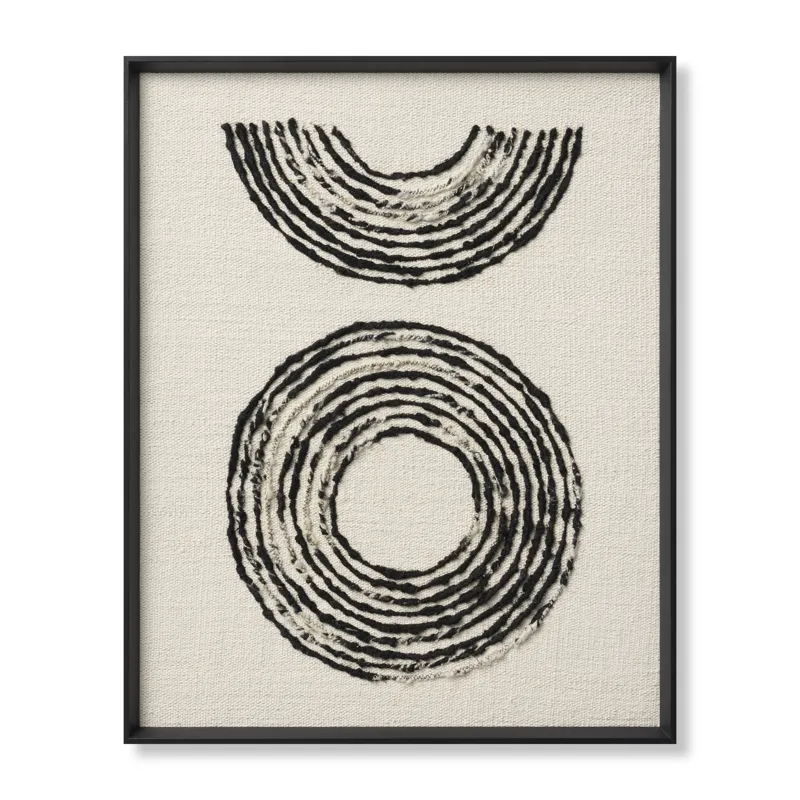 Loloi Chorus Black 2'-9" x 3'-5" Wall Art