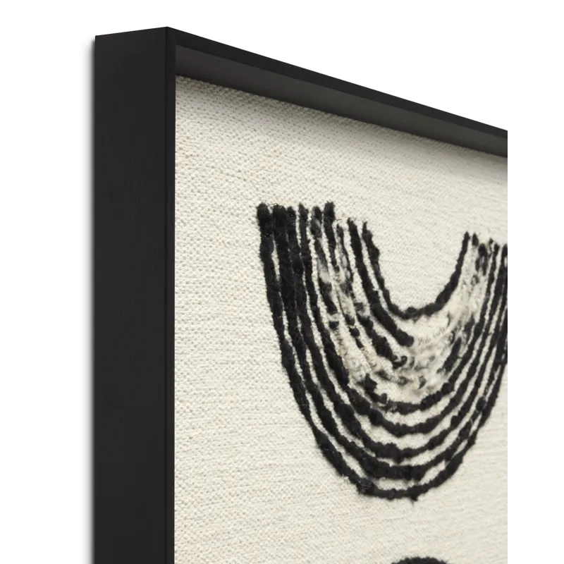 Loloi Chorus Black 2'-9" x 3'-5" Wall Art