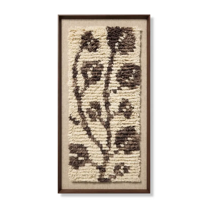Loloi Eucalyptus Embrace Dark Brown 2\'-2\" x 4\'-2\" Wall Art
