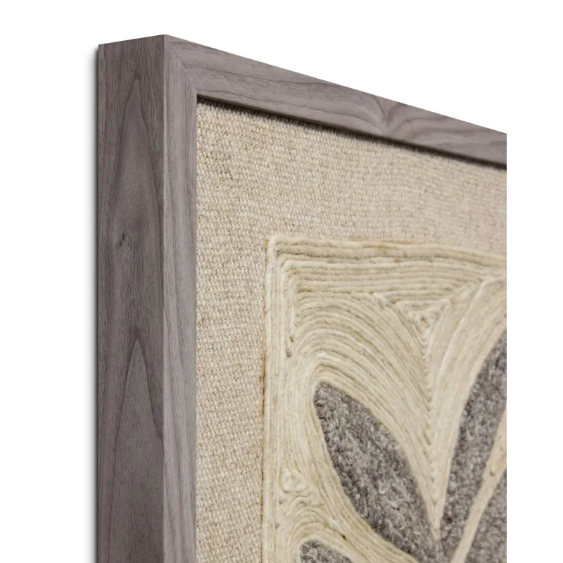 Loloi Frond & Fog Grey 2\'-2\" x 3\'-2\" Wall Art