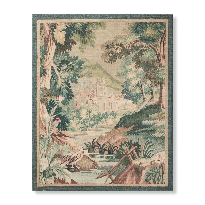 Loloi Hidden Hamlet Multi / Green 2'-8" x 3'-4" Wall Art