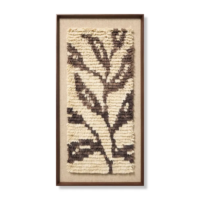 Loloi Nature\'s Unfurling Dark Brown 2\'-2\" x 4\'-2\" Wall Art