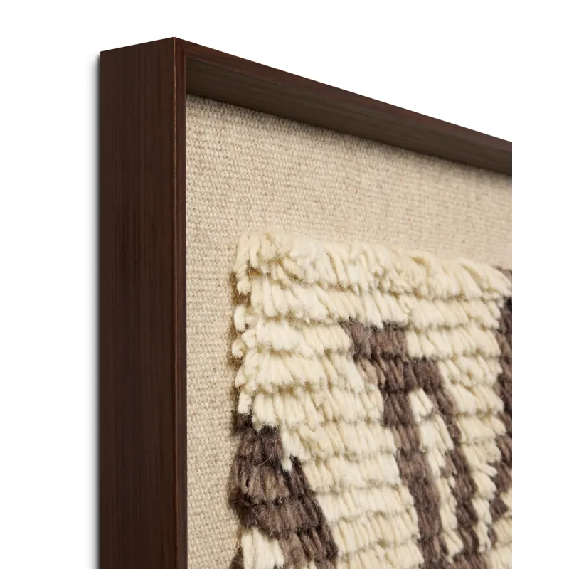 Loloi Nature\'s Unfurling Dark Brown 2\'-2\" x 4\'-2\" Wall Art