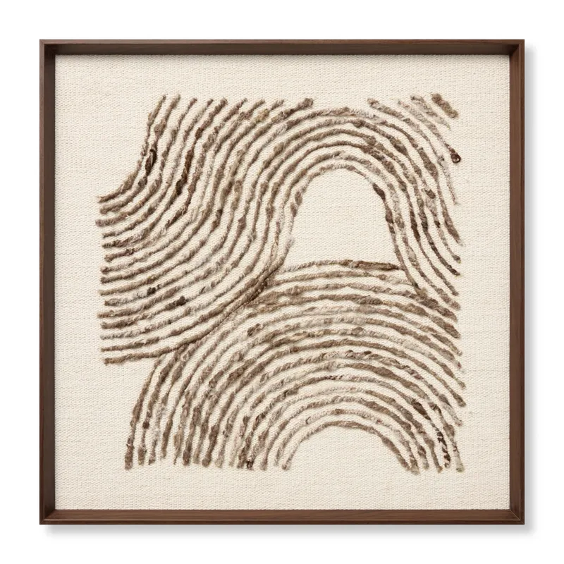 Loloi Phase Dark Brown 2\'-9\" x 2\'-9\" Wall Art