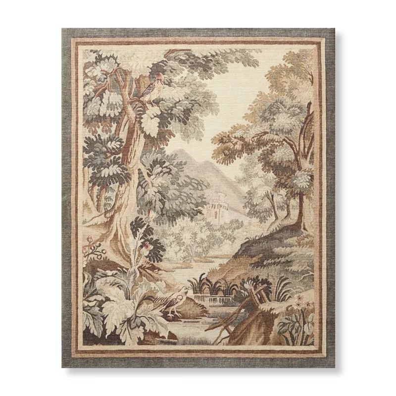 Loloi Riverside Village Beige / Green 2'-8" x 3'-4" Wall Art