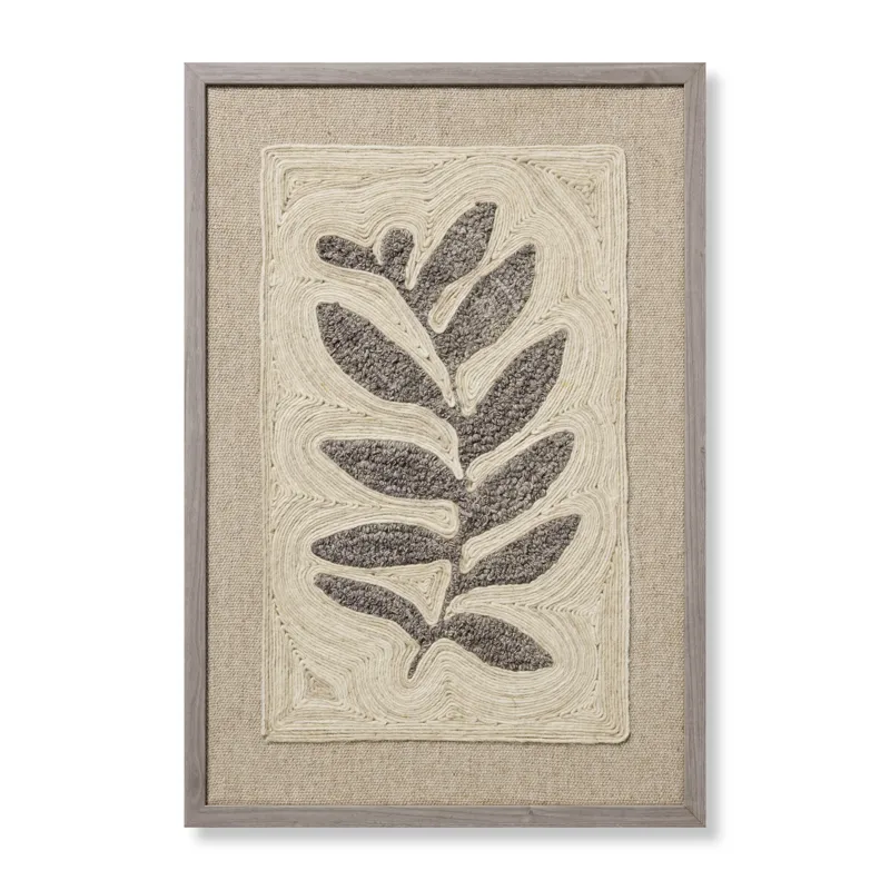 Loloi Stem & Stone Grey 2\'-2\" x 3\'-2\" Wall Art