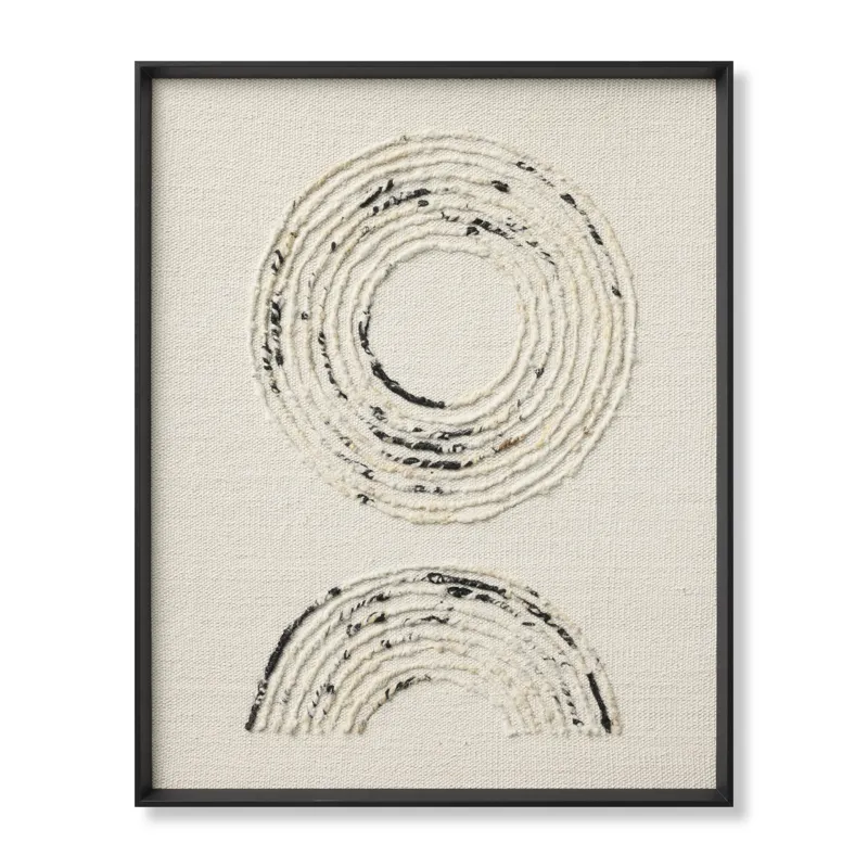 Loloi Verse Ivory / White 2'-9" x 3'-5" Wall Art