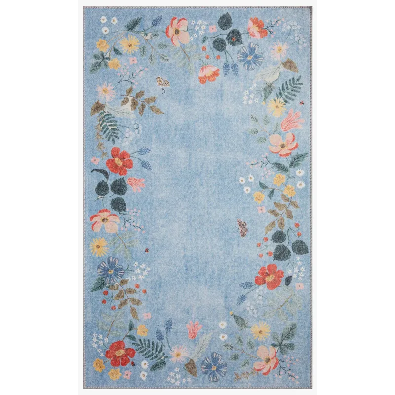 Loloi X Rifle Paper Co. Atelier 3\'-0\" X 3\'-0\" Round Rug