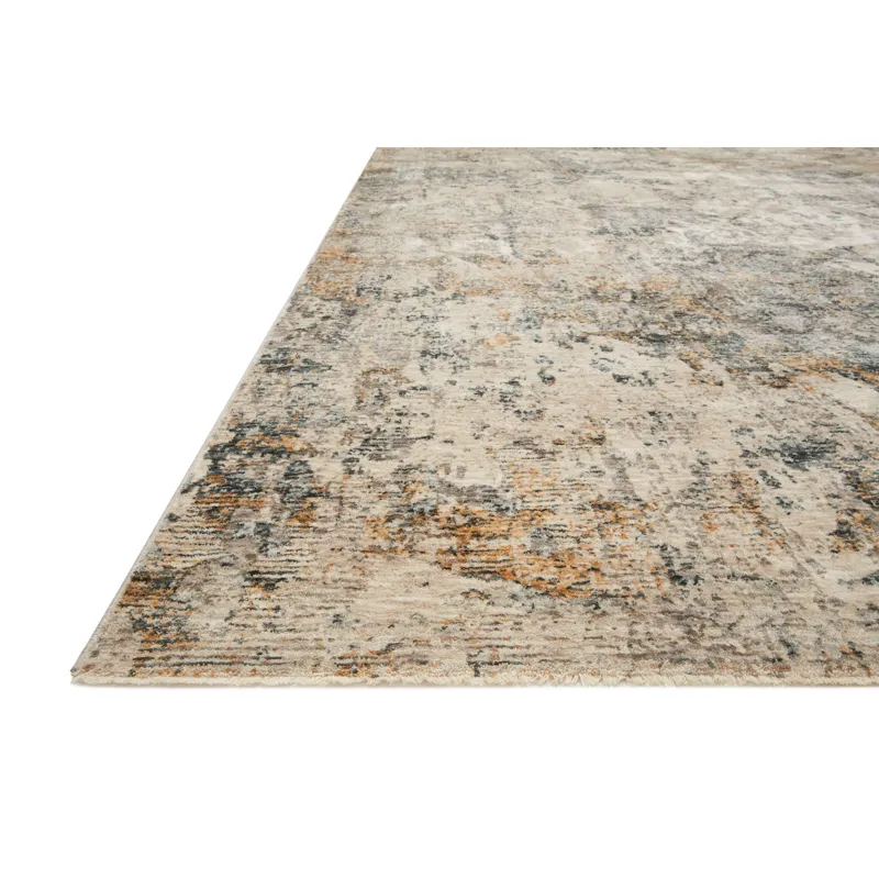 Axel Ocean / Beige Rug (6' 7" X 9' 10")