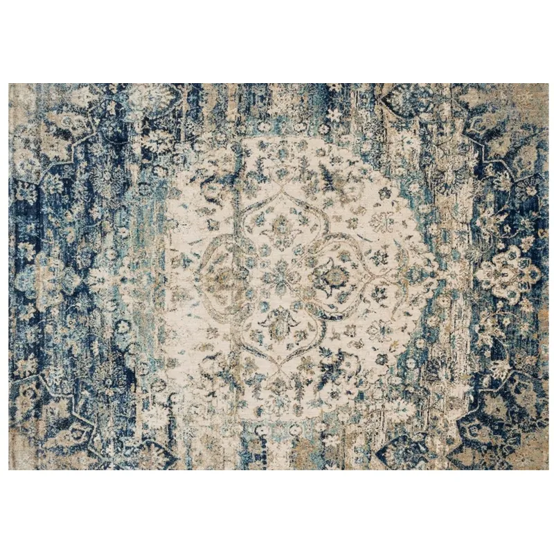 AF-06 BLUE / IVORY (5'3" X 7'8")