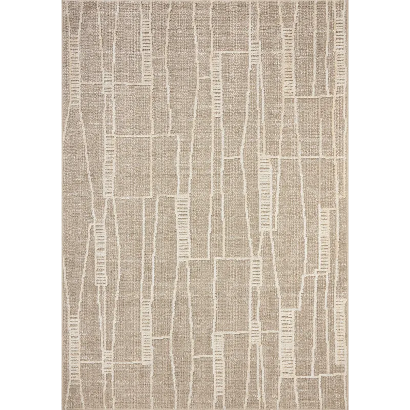 Amber Lewis x Loloi Bexley Mushroom / Natural 5\'-0\" x 7\'-6\" Rug