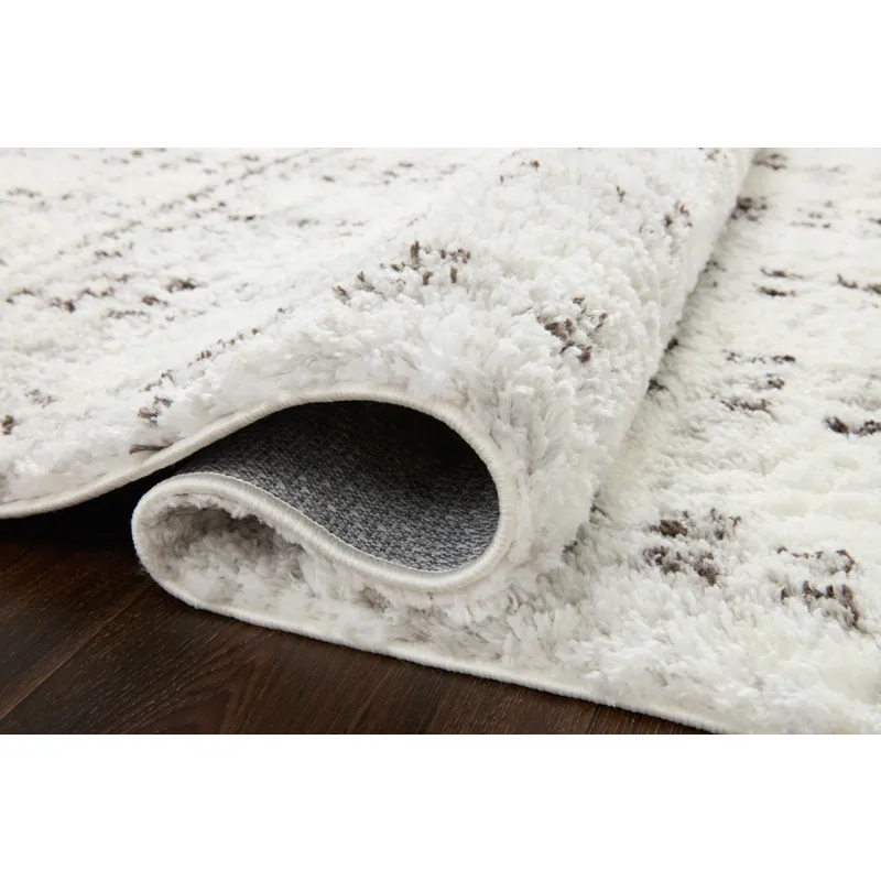 Bliss Shag Cream / Grey Rug (5' 3" X 7' 6")