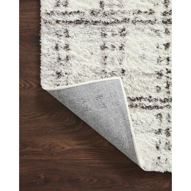 Bliss Shag Cream / Grey Rug (5' 3" X 7' 6")