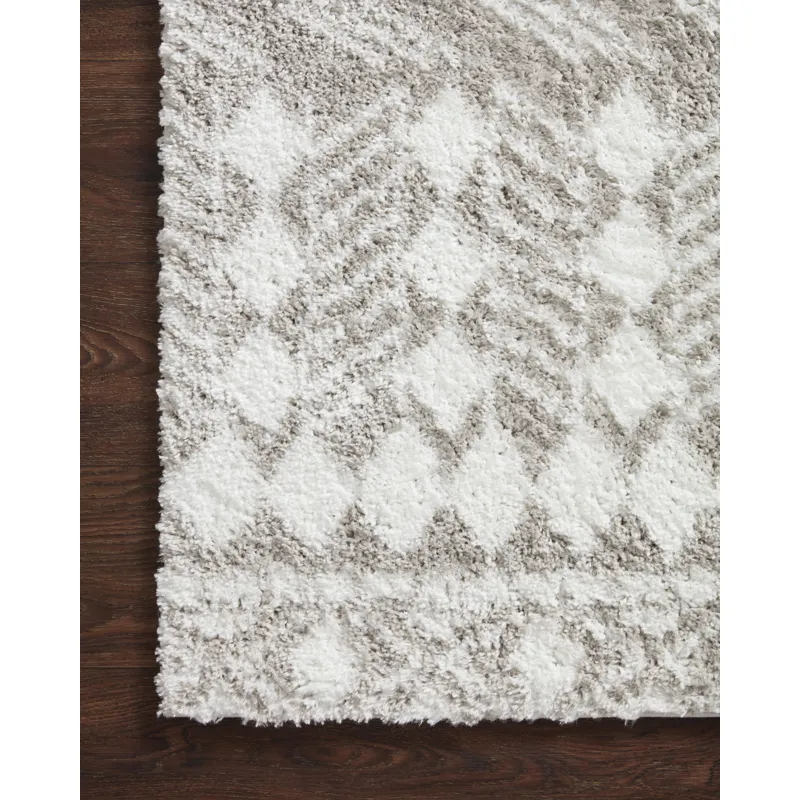 Bliss Shag Grey / White Rug (2' 3" X 4' 0")