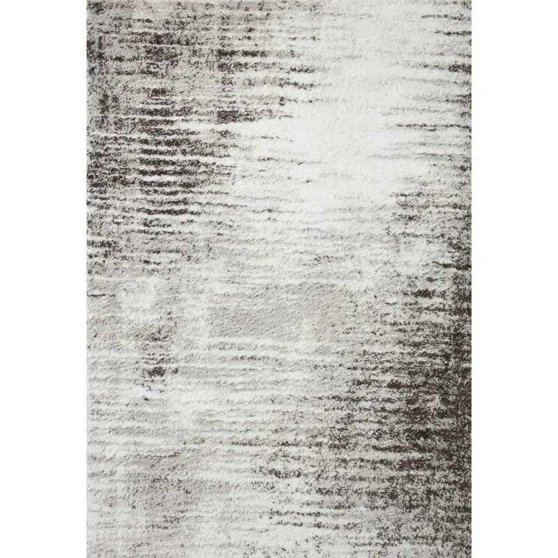 Bliss Shag Grey / Cream Rug (2' 3" X 4' 0")