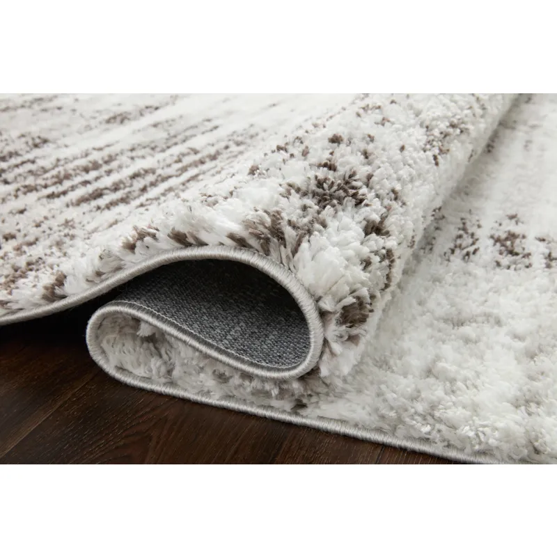 Bliss Shag Grey / Cream Rug (2' 3" X 4' 0")