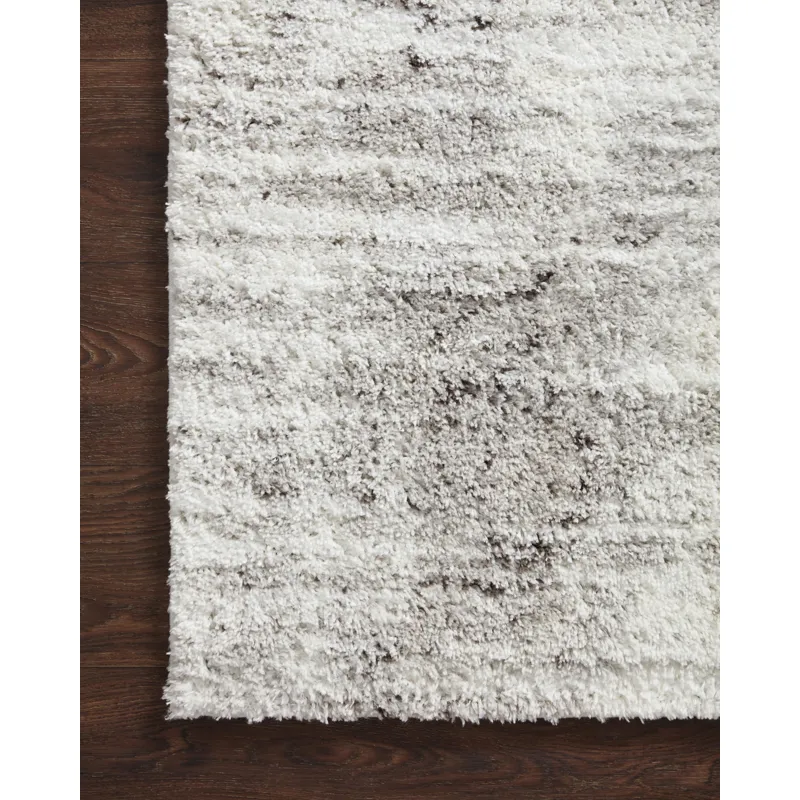 Bliss Shag Grey / Cream Rug (2' 3" X 4' 0")