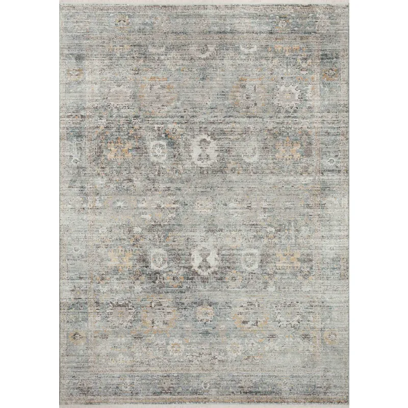 Bonney Teal / Gold Rug (6' 7" X 9' 7")