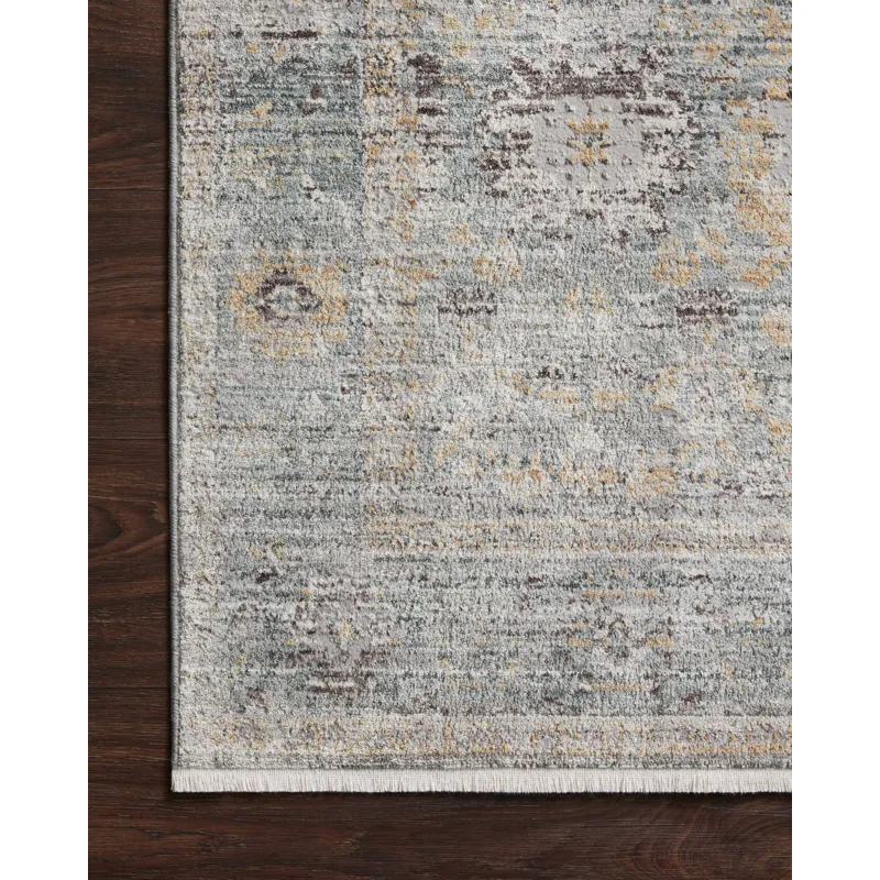 Bonney Teal / Gold Rug (6' 7" X 9' 7")