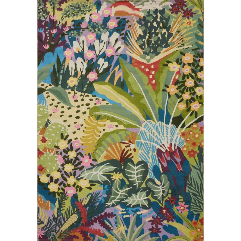 Loloi Botanical Multi 2\'-5\" x 7\'-8\" Indoor/Outdoor Rug