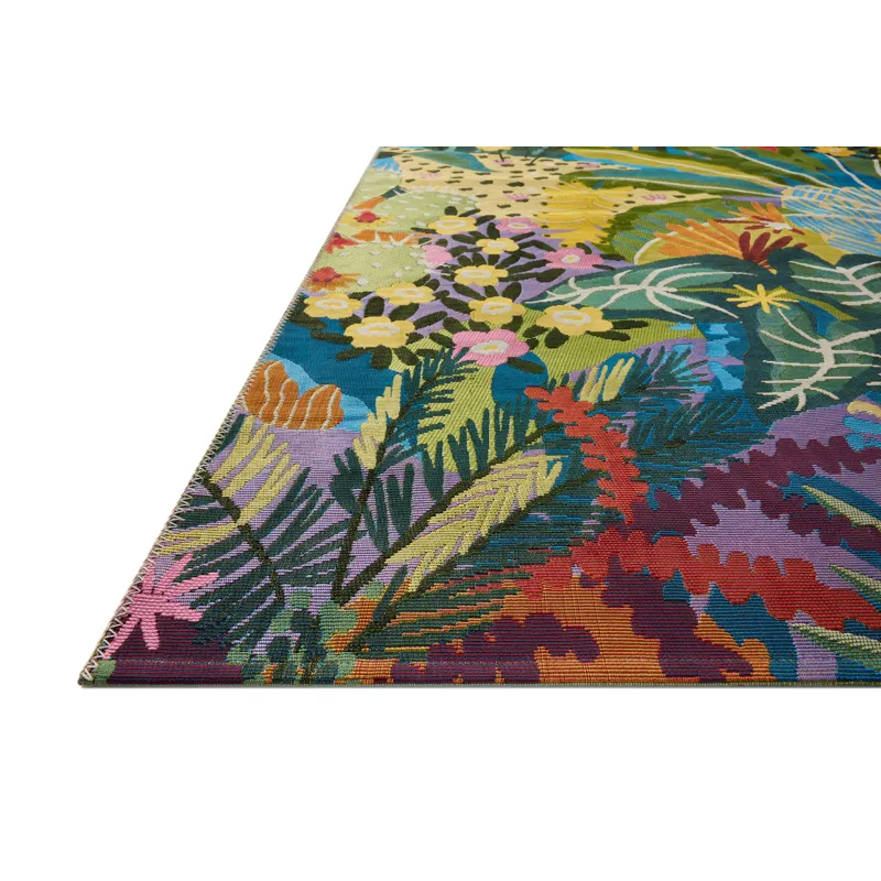 Loloi Botanical Multi 2\'-5\" x 7\'-8\" Indoor/Outdoor Rug