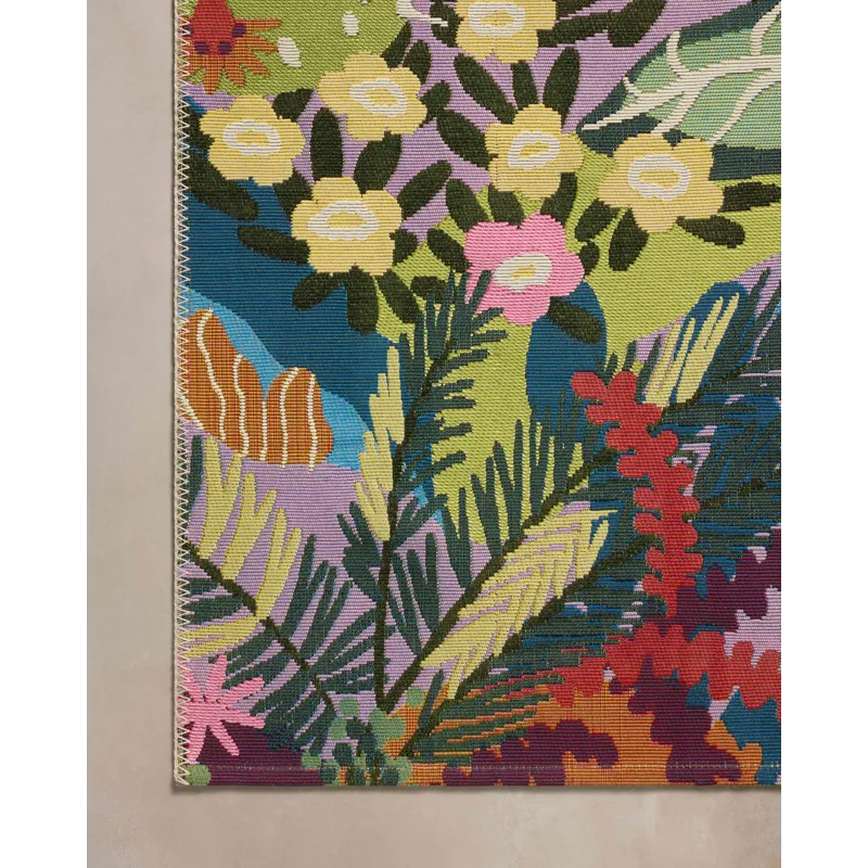 Loloi Botanical Multi 2\'-5\" x 7\'-8\" Indoor/Outdoor Rug