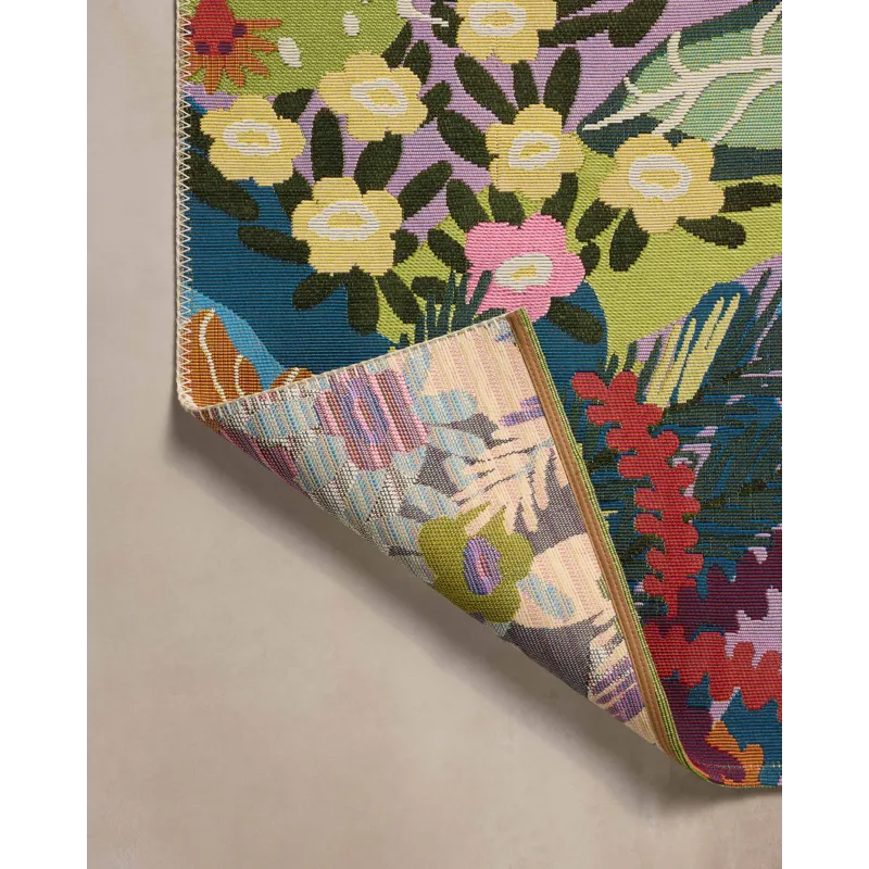 Loloi Botanical Multi 2\'-5\" x 7\'-8\" Indoor/Outdoor Rug