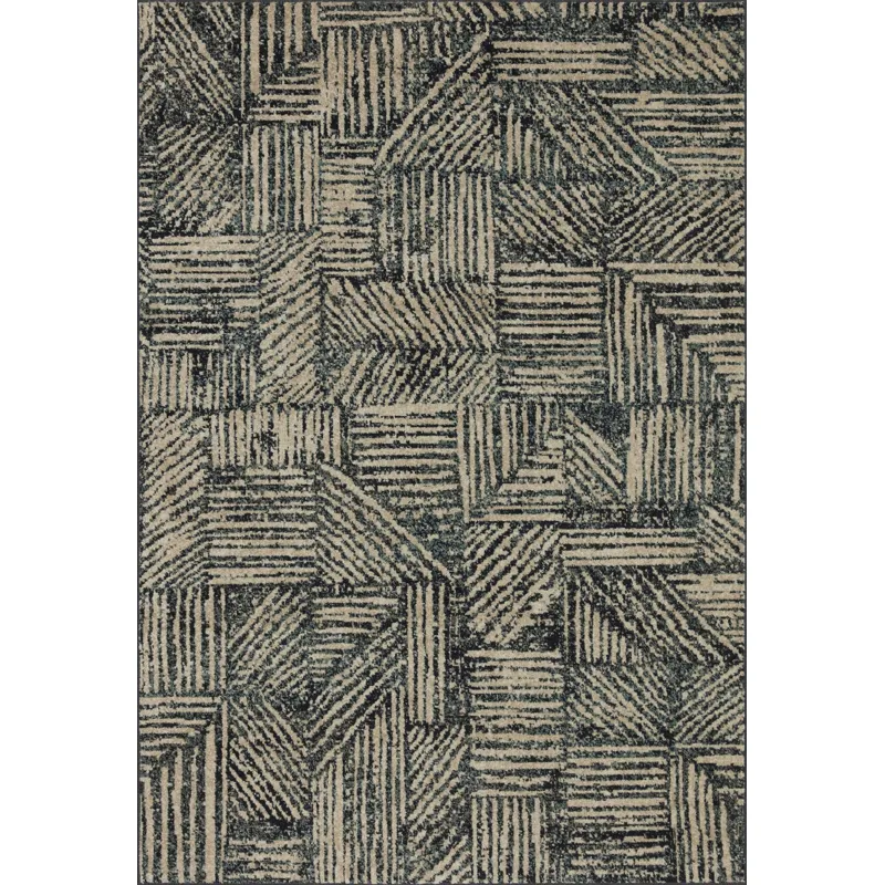 Bowery Midnight / Taupe Rug (2' 3" X 4' 0")