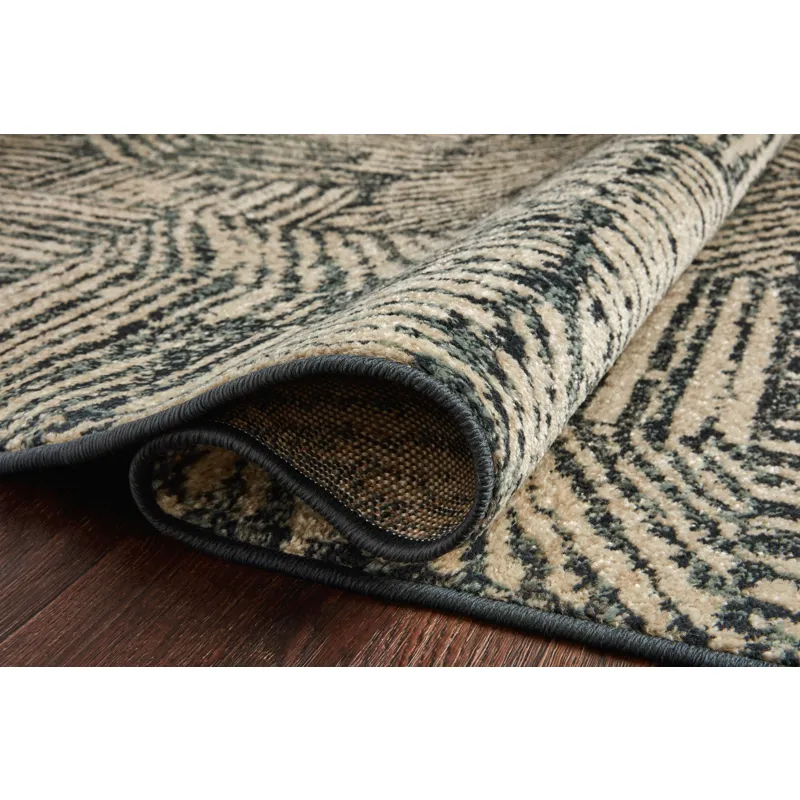 Bowery Midnight / Taupe Rug (2' 3" X 4' 0")