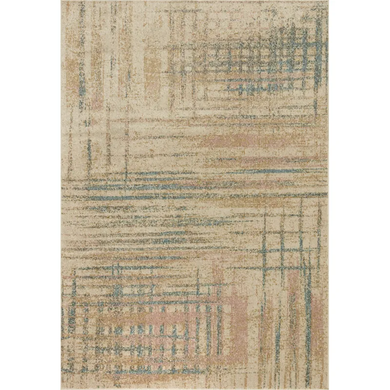 Bowery Beige / Multi Rug (4' 0" X 6' 0")