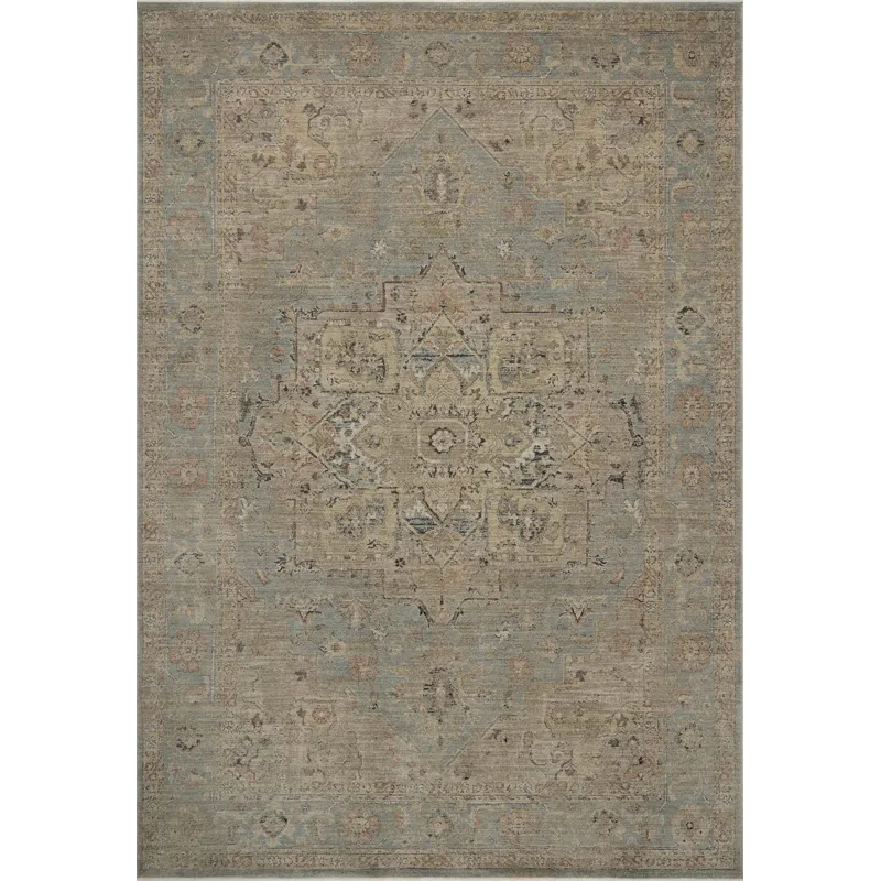 Loloi Briar Sky / Moss 2\'-6\" x 4\'-0\" Rug