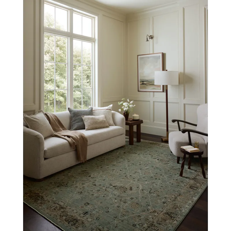 Loloi Briar Aqua / Olive 2\'-6\" x 4\'-0\" Rug