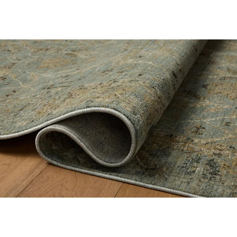 Loloi Briar Aqua / Olive 2\'-6\" x 4\'-0\" Rug