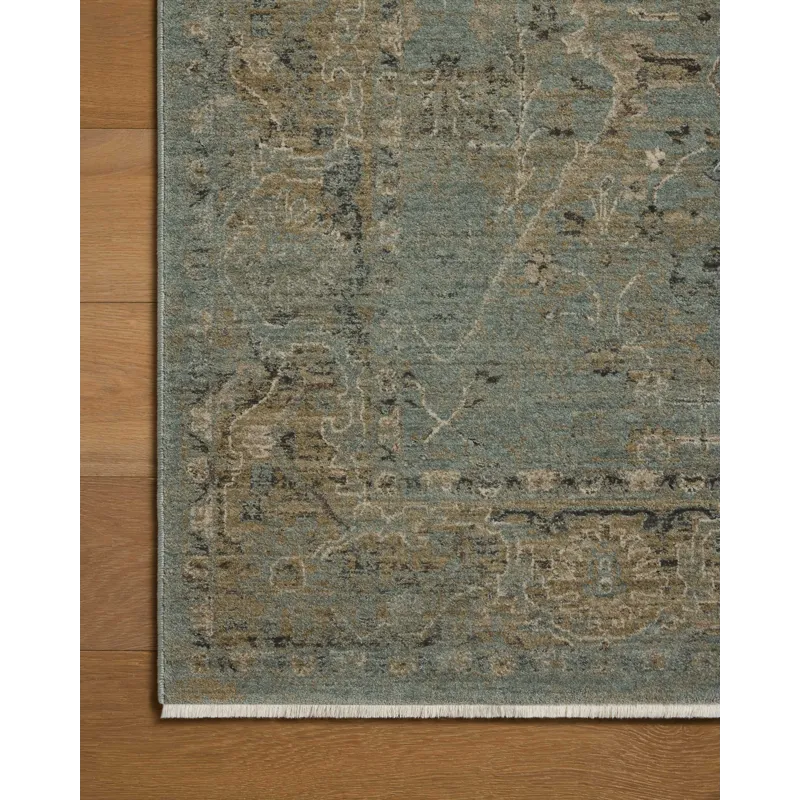Loloi Briar Aqua / Olive 2\'-6\" x 4\'-0\" Rug