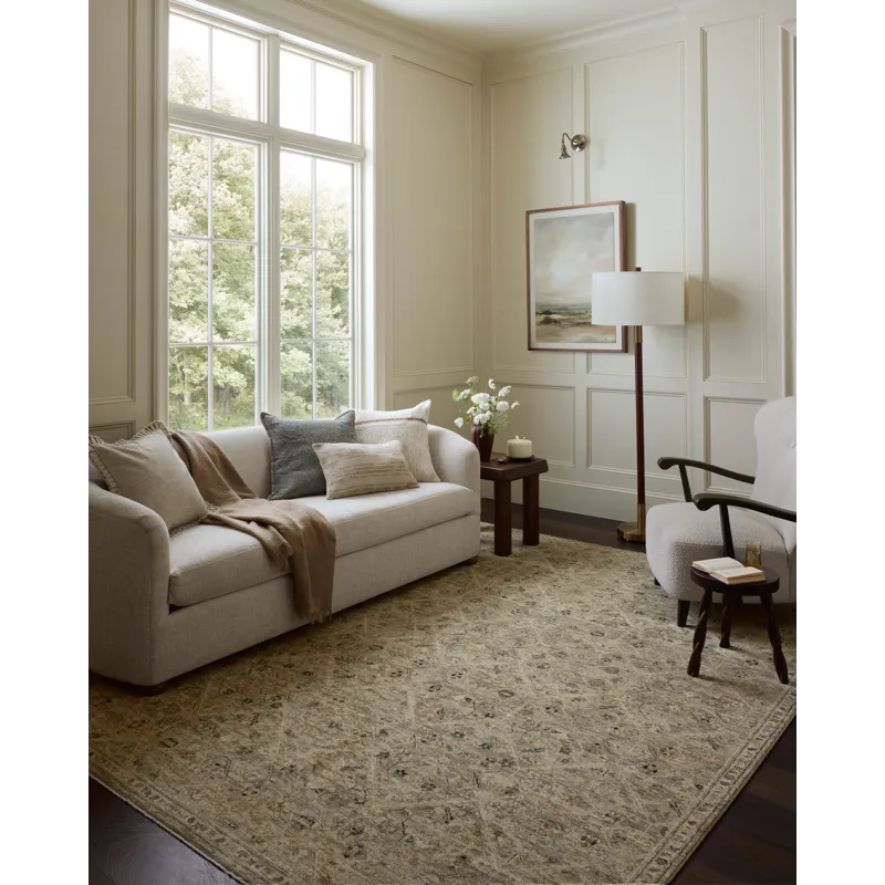 Loloi Briar Silver / Moss 2\'-6\" x 4\'-0\" Rug