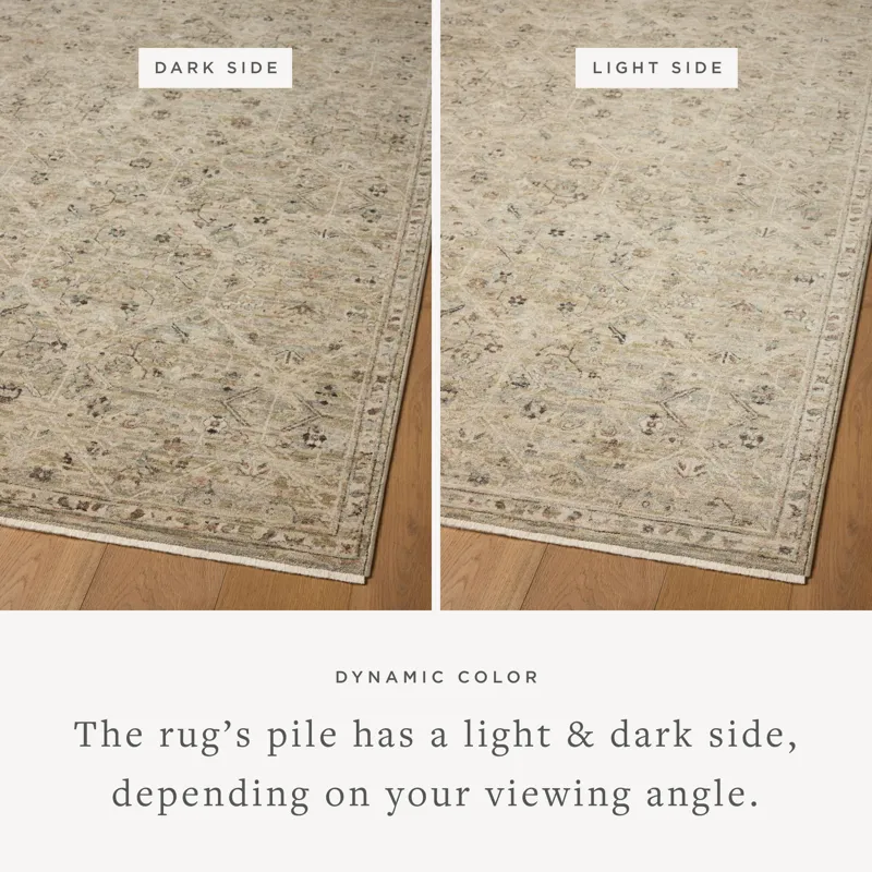 Loloi Briar Silver / Moss 2\'-6\" x 4\'-0\" Rug