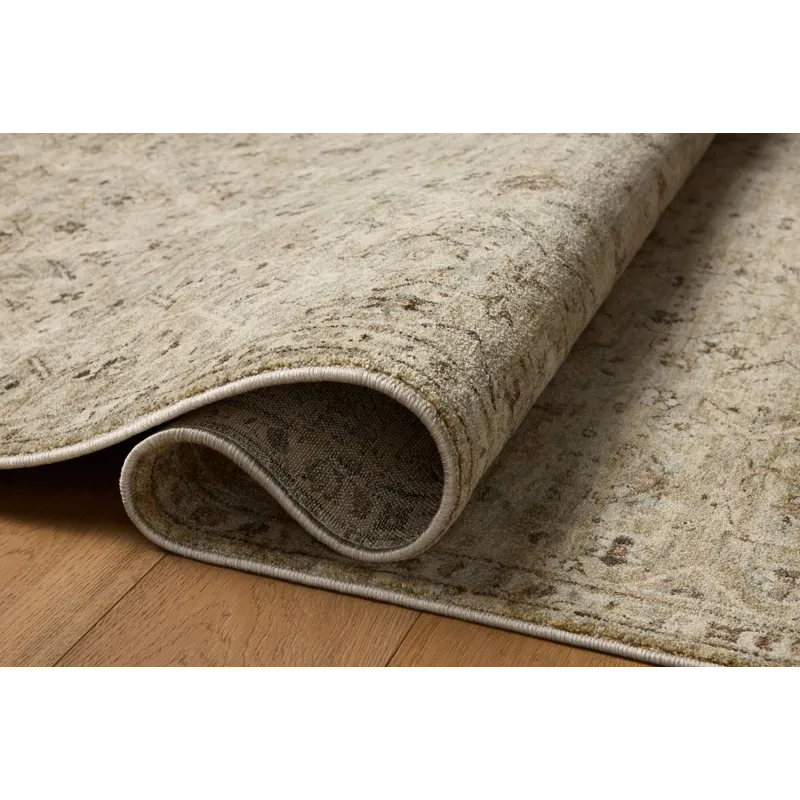 Loloi Briar Silver / Moss 2\'-6\" x 4\'-0\" Rug