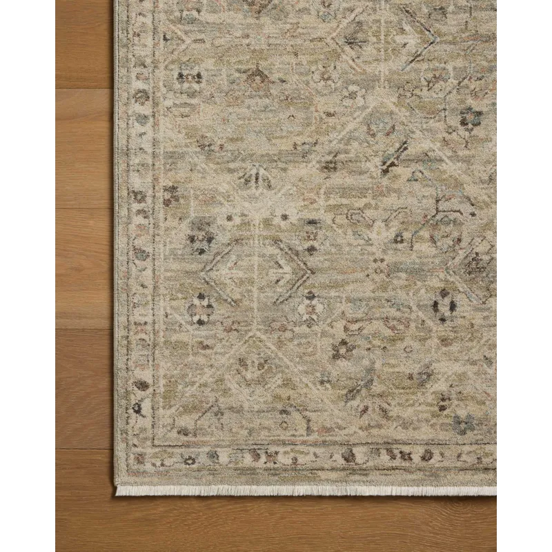 Loloi Briar Silver / Moss 2\'-6\" x 4\'-0\" Rug