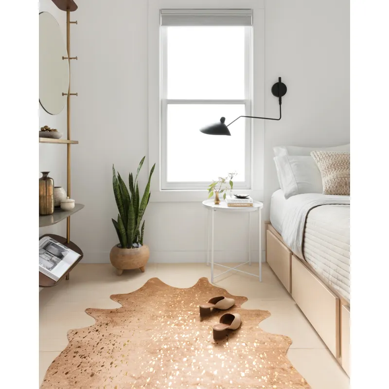 Bryce Tan / Gold Rug (6' 2" X 8')