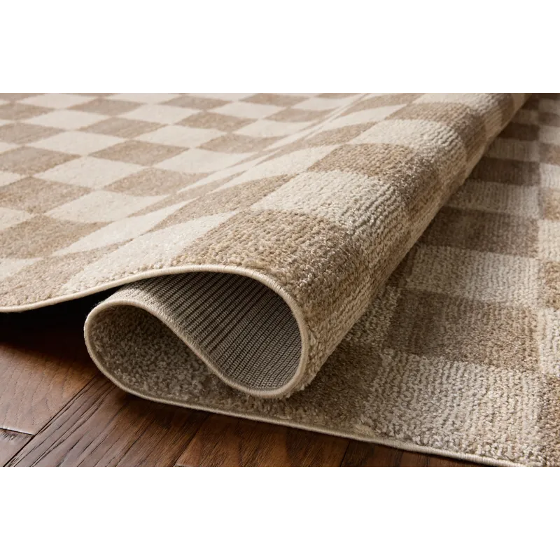 Chris Loves Julia x Loloi Calvin Pebble / Ivory 3\'-6\" x 5\'-6\" Rug