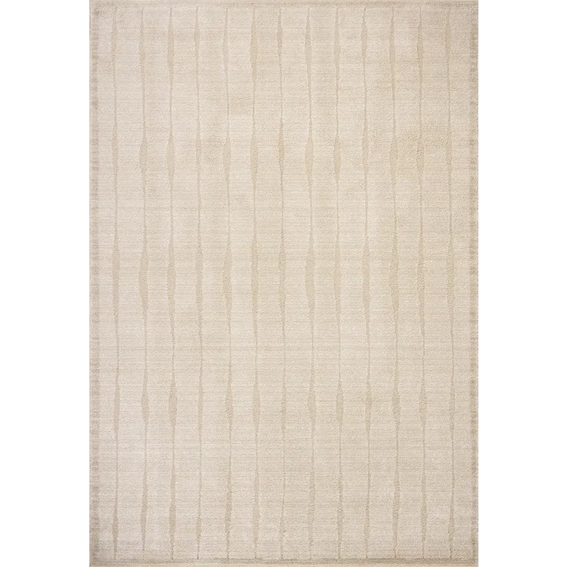 Chris Loves Julia x Loloi Calvin Ivory / Oatmeal 3\'-6\" x 5\'-6\" Rug