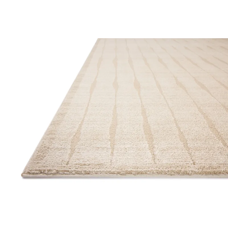 Chris Loves Julia x Loloi Calvin Ivory / Oatmeal 3\'-6\" x 5\'-6\" Rug