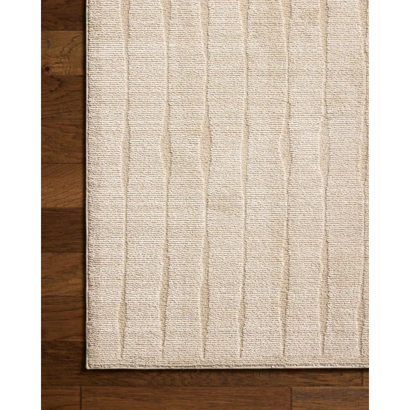 Chris Loves Julia x Loloi Calvin Ivory / Oatmeal 3\'-6\" x 5\'-6\" Rug